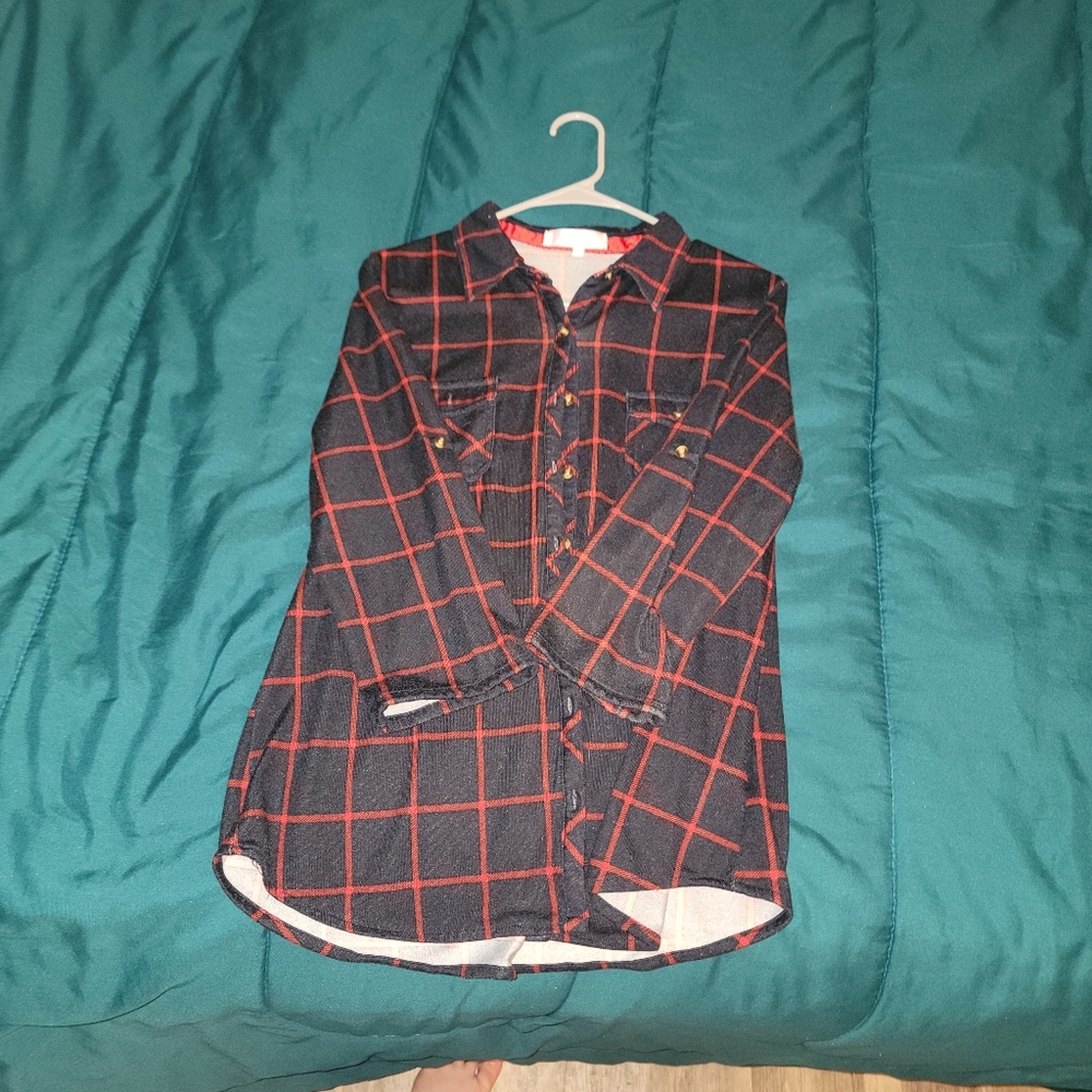 Flannel Button Up Shirt